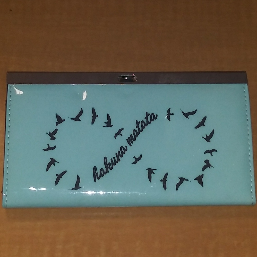 Mint green wallet